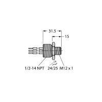 Фланец Turck FSV 48-0.3M/14.5/C1117