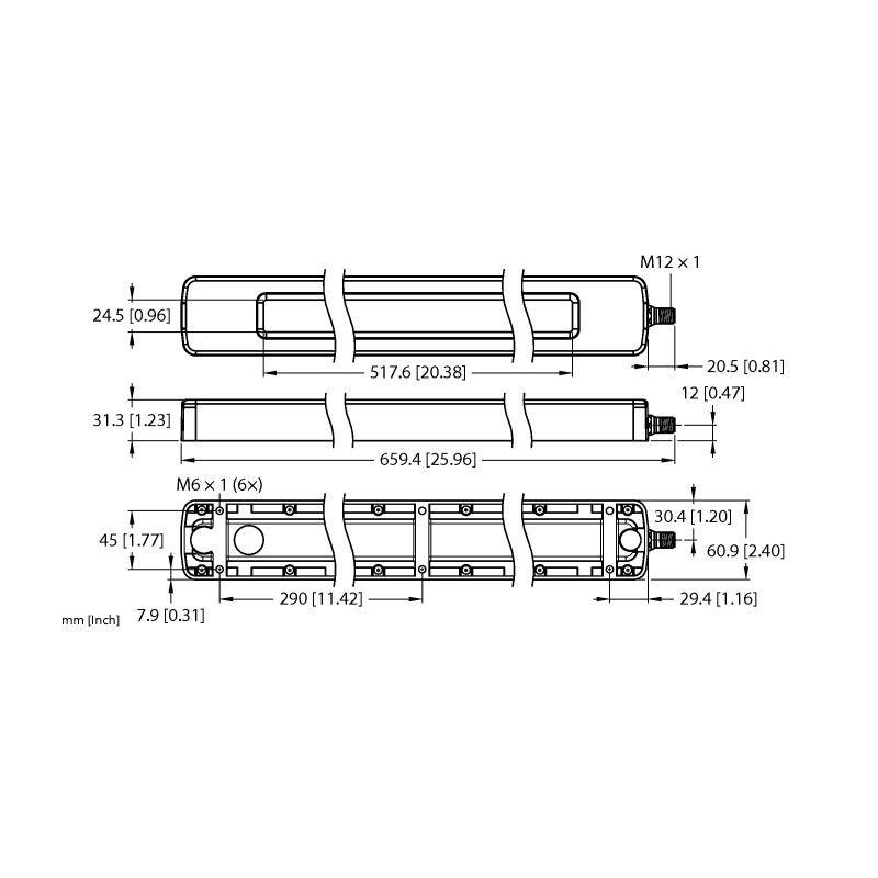 Светильник линейный Turck BL60W640DL14ASQ 