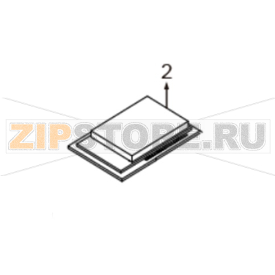 Wi-Fi module assembly (Including antenna) TSC Alpha-3RW Wi-Fi module assembly (Including antenna) TSC Alpha-3RWЗапчасть на сборочном чертеже под номером: 2Название запчасти на английском языке: Wi-Fi module assembly (Including antenna) TSC Alpha-3RW