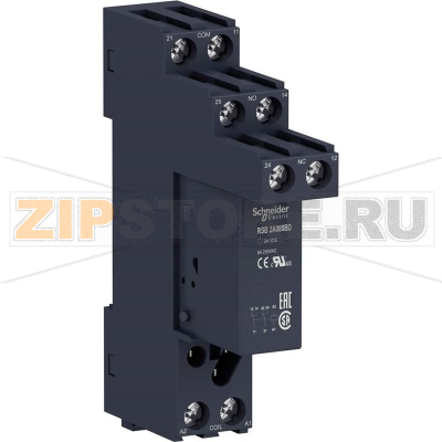 Реле интерфейсное 24 В/DC, 8 А, 1 шт Schneider Electric RSB2A080BDS 