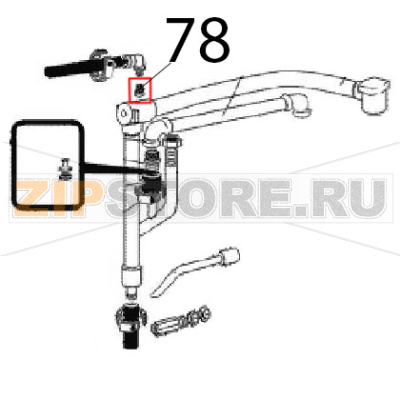 Nozzle Angelo Po FC241G Nozzle Angelo Po FC241GЗапчасть на деталировке под номером: 78