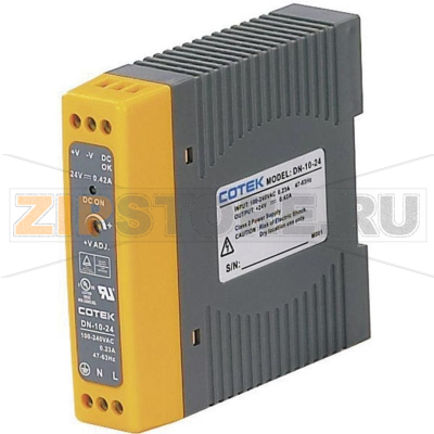 Блок питания на DIN-рейку 12 В, 0.84 А, 10 Вт Cotek DN 10-12 