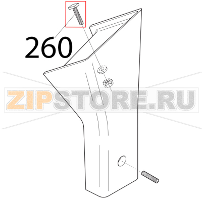 Vite blocc. piatto mirra Y06 Sirman Canova 300 Vite blocc. piatto mirra Y06 Sirman Canova 300Запчасть на деталировке под номером: 260