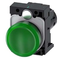 СВЕТОВОЙ ИНДИКАТОР КОМПАКТНЫЙ, 22MM, КРУГЛ., ПЛАСТИК, РАССЕИВАТЕЛЬ ЗЕЛЁНЫЙ МАТОВЫЙ, С ДЕРЖАТЕЛЕМ, НОМ. НАПРЯЖЕНИЕ 24В АС/DC, ВИНТОВЫЕ КЛЕММЫ, С ГРАВИРОВКОЙ ЛАЗЕРОМ, НАЧАЛО СТРОКИ ВЕРХНИЙ РЕГИСТР, ДАЛЕЕ НИЖНИЙ РЕГИСТР Siemens 3SU1201-6AB40-1AA0-Z&nbsp;Y10