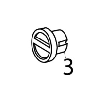 Cap, attachment hub KitchenAid 5K45SSEWH