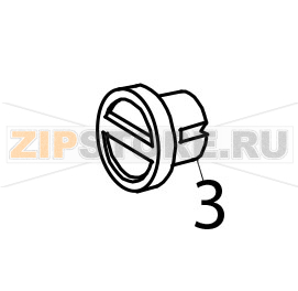 Cap, attachment hub KitchenAid 5K45SSEWH Cap, attachment hub KitchenAid 5K45SSEWHЗапчасть на деталировке под номером: 3