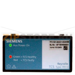 7PJ13 реле контроля цепи включения два дискретных входа контакты 2 НО + 2 НЗ самовозвратные контакты диапазон вспом. напряжения 24–240 В AC/DC диапазон напряжения ДВх 40–240 В AC/DC Siemens 7PJ1321-5CC02-0AA0 