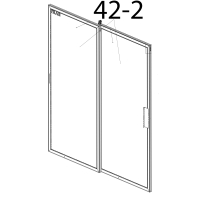 Стеклопакет СПО 642x1467 4-12-4 Polair DM110Sd-S