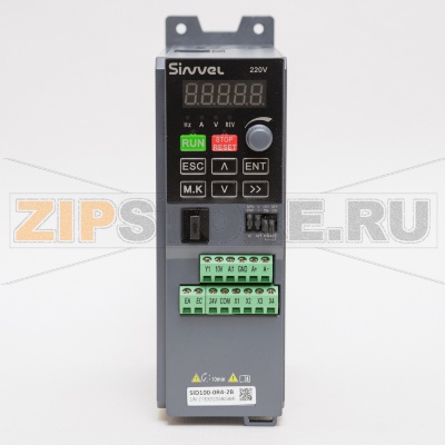 Преобразователь частоты 0.4 кВт, 1/3 фазы, 220 В, тормозной модуль Sinvel SID100-0R4-2B 