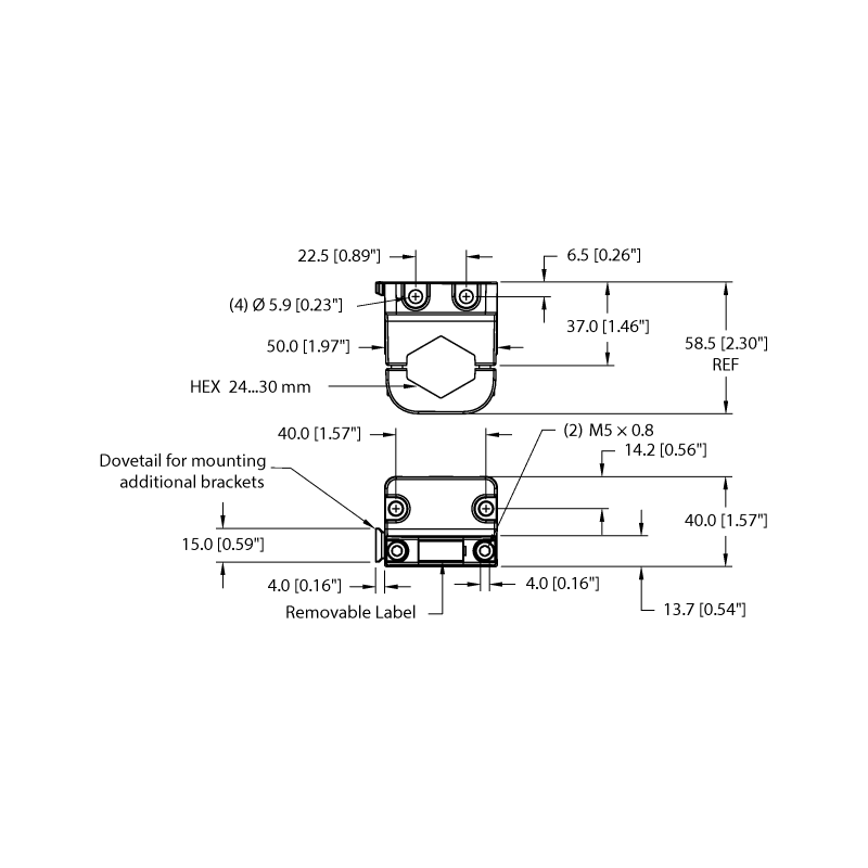 Кронштейн монтажный Turck FAM-30-PA66 