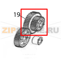 Double gear (Z45*Z30) 203 dpi Sato CG212DT