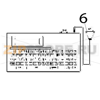 KP-200 Plus, stand-alone keyboard unit TSC TX300 KP-200 Plus, stand-alone keyboard unit TSC TX300Запчасть на деталировке под номером: 6