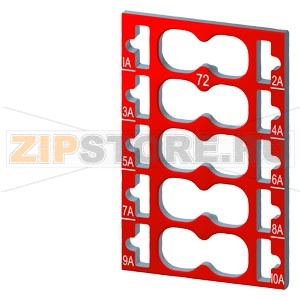 SIMATIC ET 200SP, 10 БИРОК ДЛЯ ЦВЕТОВОГО КОДИРОВАНИЯ, 10 КРАСНЫХ, ДЛЯ 10 ДОП. (AUX) КЛЕММ, ДЛЯ БАЗОВОГО БЛОКА ТИПА A0, С ВТЫЧНЫМИ КЛЕММАМИ Siemens 6ES7193-6CP72-2AA0 