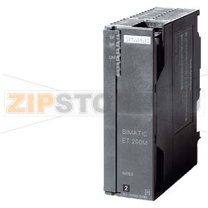 SIMATIC DP, IM153-1, ИНТЕРФЕЙСНЫЙ МОДУЛЬ ДЛЯ ET 200M: ВСТРОЕННЫЙ ИНТЕРФЕЙС PROFIBUS-DP/ 9-ПОЛЮСНОЕ ГНЕЗДО СОЕДИНИТЕЛЯ D-ТИПА, DP V1, ДО 12 МБИТ/С, ДО 8 СИГНАЛЬНЫХ МОДУЛЕЙ S7-300 НА СТАНЦИЮ Siemens 6ES7153-1AA03-0XB0 