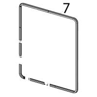 Gasket for 8 trays pastry ovens Tecnoinox GFB10DSL