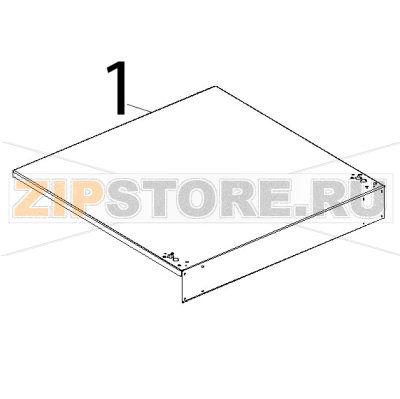 Coperchio inox Unox XVC 204 Coperchio inox Unox XVC 204Запчасть на деталировке под номером: 1