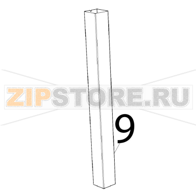 Door left column Unox XVC 205E Door left column Unox XVC 205EЗапчасть на деталировке под номером: 9