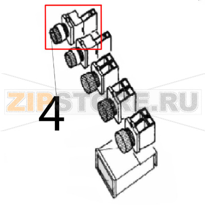 Stop push button Angelo Po C165D Stop push button Angelo Po C165DЗапчасть на деталировке под номером: 4