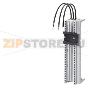 ШИННЫЙ АДАПТЕР FOR SWITCHGEAR/CONTROL GEAR WITH CAGE CLAMP CONNECTION CABLE 2.5 MM2, 12.5A, 170MM LONG, ADAPTER 45MM WIDE, 182MM LANG WITH 1 SUPPORTING RAIL 35MM FOR 60MM RAIL SYSTEM FOR 5 OR 10MM BUSBAR THICKNESS FOR SWITCHGEAR/CONTROL GEAR AND SIRIUS 3R 