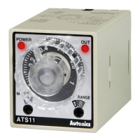 Таймер аналоговый с круговой шкалой, многофункциональный, компактный, 11-контактный разъем Autonics ATS11-11D