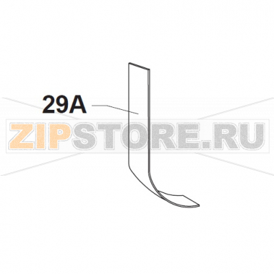 40L Teflon Blade for Scraper  Bear Varimixer AR40 VL-1S                                                                         40L Teflon Blade for Scraper Bear Varimixer AR40 VL-1SЗапчасть на сборочном чертеже под номером: 29AНазвание запчасти на датском&nbsp;языке: 40L Teflon Blade for Scraper Bear Varimixer AR40 VL-1S