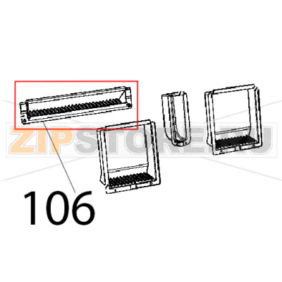 Grondaia plastica Unox XFT 185 Grondaia plastica Unox XFT 185Запчасть на деталировке под номером: 106
