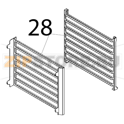 Coppia p/vassoi brillantati Angelo Po FX82E2T Coppia p/vassoi brillantati Angelo Po FX82E2TЗапчасть на деталировке под номером: 28