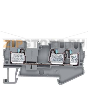 Through-type terminals 4 mm2, 6.2 mm wide gray 3 clamping points Siemens 8WH6003-0AG00 