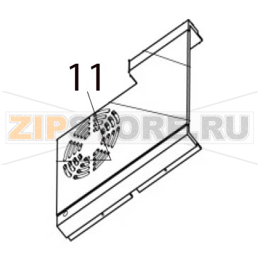 Back panel Hurakan HKN-TRGM Back panel Hurakan HKN-TRGMЗапчасть на деталировке под номером: 11