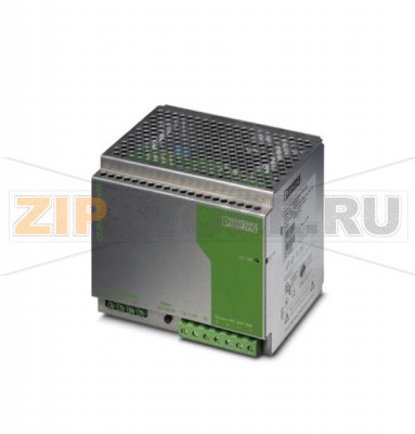 Уст. на монт. рейку имп. ист. пит. Phoenix Contact QUINT-PS-3X400-500AC/24DC/20 такт. генер. в перв. цепи, 24 В DC / 20 А, 3-ф.Минимальный заказ: 1 шт.Упаковка: 1 шт.