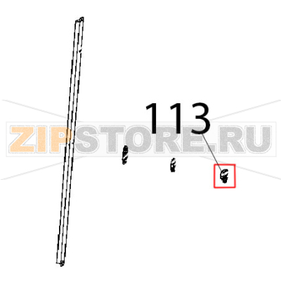 Scrocco maniglia DX CT BT Unox XBC 1005E Scrocco maniglia DX CT BT Unox XBC 1005EЗапчасть на деталировке под номером: 113