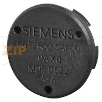 TRANSPONDER MDS D522 SPECIAL VERSION FOR RF200 ONLY FOR SNAPPING INTO METAL ISO 15693 CHIP TYPE, FUJITSU MB89R112, 8192 BYTE FRAM USER MEMORY 18 X 5.2 MM (DXH), -25 UP TO +85 DGR, MIN: ORDER QUANTITY 10 PCS Siemens 6GT2600-5AF00-0AX0