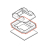 Inserto inferiore in techmate Saeco Royal Classic