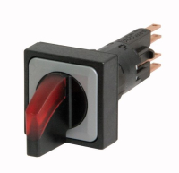 Головка переключателя с подсветкой, 2 позиции, красная, 24 В Eaton Q25LWK1R-RT/WB