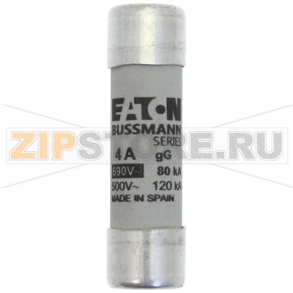 Предохранитель, 4 A, AC 690 В, 80 кА, 14x51 мм, gL/gG, IEC Eaton CYLINDRICAL FUSE 14x51 4A GG 6 