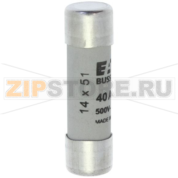 Предохранитель, 4 A, AC 690 В, 80 кА, 14x51 мм, gL/gG, IEC Eaton CYLINDRICAL FUSE 14x51 4A GG 6 