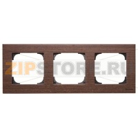 Рамка трехместная, дерево венге ABB 2CLA857300A2101