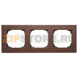 Рамка трехместная, дерево венге ABB 2CLA857300A2101 