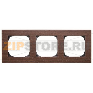 Рамка трехместная, дерево венге ABB 2CLA857300A2101 