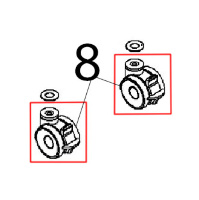 Ruota piroettante Ø: 100 c/freno Angelo Po FX201G3