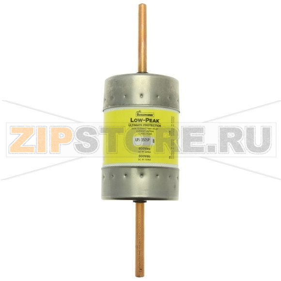 Предохранитель, 350 A, AC 600 В, 300 кА, 54x151 мм, J, UL, с задержкой Eaton LOW PEAK CLASS J T/D 