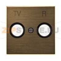 Накладка для TV-R розетки, античная латунь ABB 2CLA855000A1201