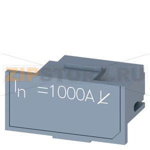 rating plug 1000A L off overload protection L = OFF accessory for circuit breaker 3WL10 / 3VA27 Siemens 3VW9011-0LF57 