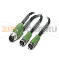 Кабель для датчика / исполнительного элемента Phoenix Contact SAC-3P-M12Y/2X0,3-PUR/M 8FS