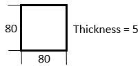 DOOR GLASS FOR OVEN 80x80x5 mm 