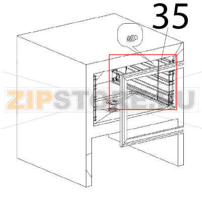 Rack RH Angelo Po DA51 Rack RH Angelo Po DA51Запчасть на деталировке под номером: 35