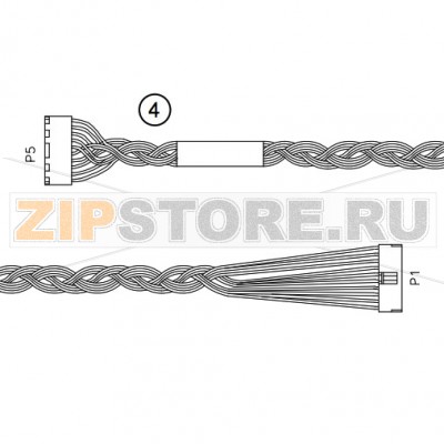 Кабель питания для термоголовки Datamax H-4310 (расшир. корп.) Шлейф питания для термоголовки Datamax H-4310 (расширенный корпус)Запчасть на сборочном чертеже под номером: 4Название запчасти Datamax на английском языке: Printhead Power Cable, H4X