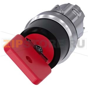 АКТУАТОР ПОВОРОТНОГО ПЕРЕКЛЮЧАТЕЛЯ С КЛЮЧОМ O.M.R., 22MM, КРУГЛ., ГЛЯНЦЕВЫЙ МЕТАЛЛ, НОМЕР ЗАМКА 73037, ЧЁРНЫЙ / КРАСНЫЙ, С 2 КЛЮЧАМИ, 2 КОММУТАЦИОННЫХ ПОЛОЖЕНИЯ: O-I, С ФИКСАЦИЕЙ, УГОЛ ПОВОРОТА РУКОЯТКИ 90 ГРАД.: 10:30Ч. /13:30Ч., ПОЛОЖЕНИЕ ИЗЪЯТИЯ КЛЮЧА: 