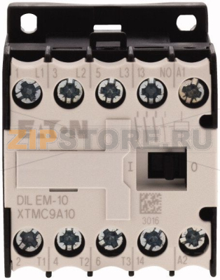Миниконтактор 9А, 230В (АC), 1НO доп. контакт, категория AC-3, АС4 Eaton DILEM-10(230V50HZ, 240V60HZ) 