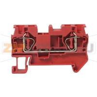 Клемма проходная, пружинная, красная CHIKU RNS 4 RD